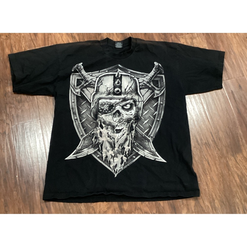 Pro Tag Cali Rider Skull Graphic Black T-Shirt Size XXL Made In USA